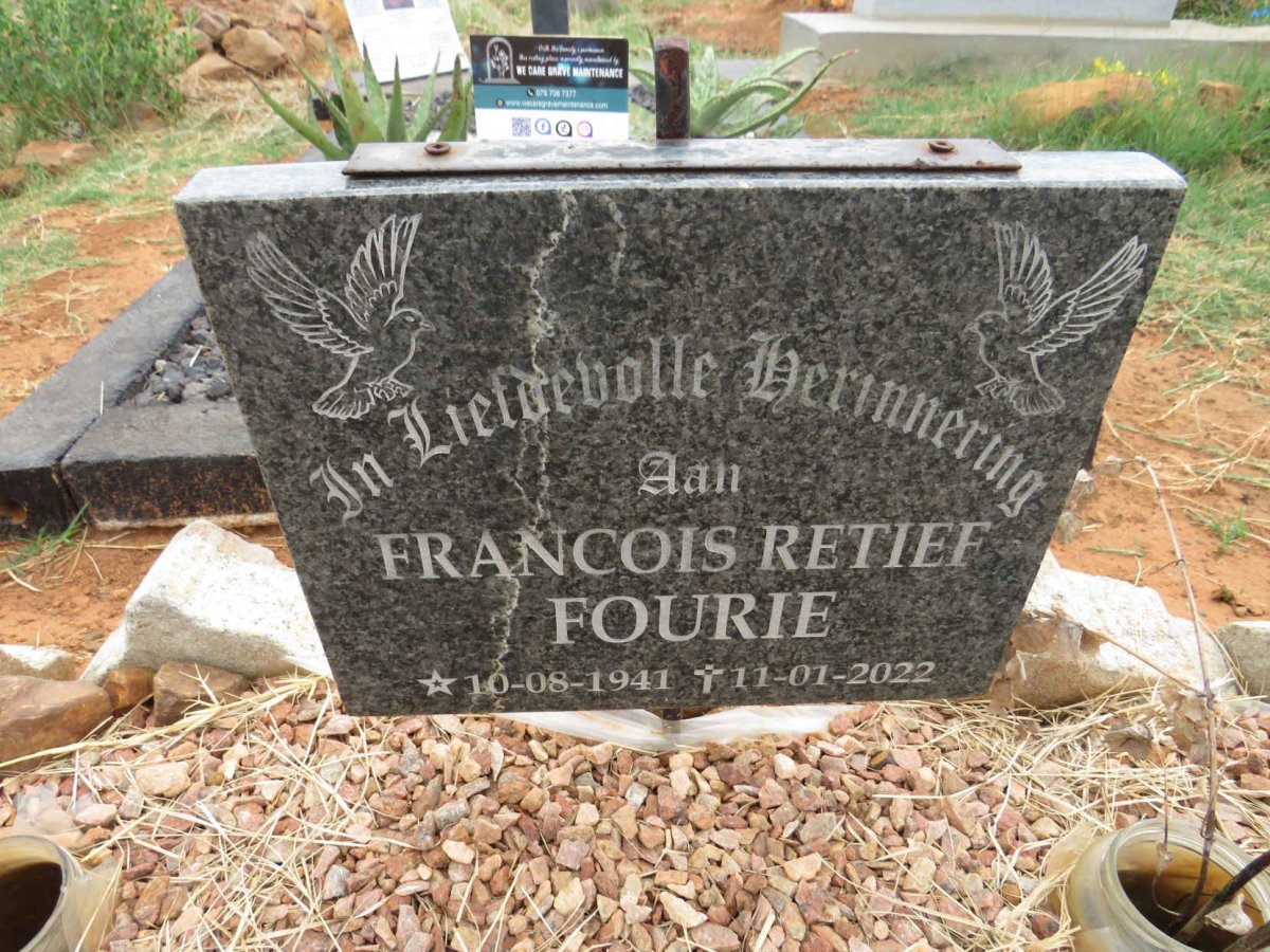 FOURIE Francois Retief 1941-2022