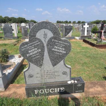FOUCHE Petrus Johannes 1961- & Maria Elizabeth 1963-2015