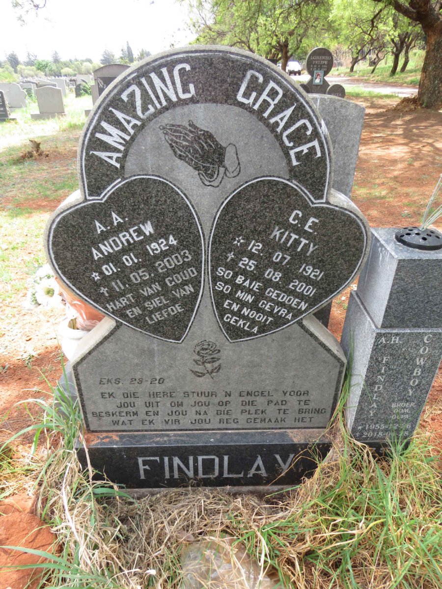 FINDLAY A.A. 1924-2003 & C.E. 1921-2001 :: FINDLAY A.H. 1955-2018