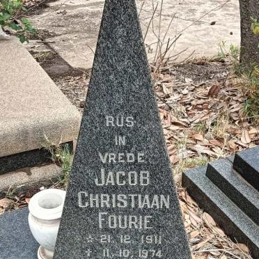 FOURIE Jacob Christiaan 1911-1974