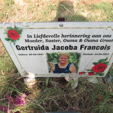 FRANCOIS Gertruida Jacoba 1947-2021