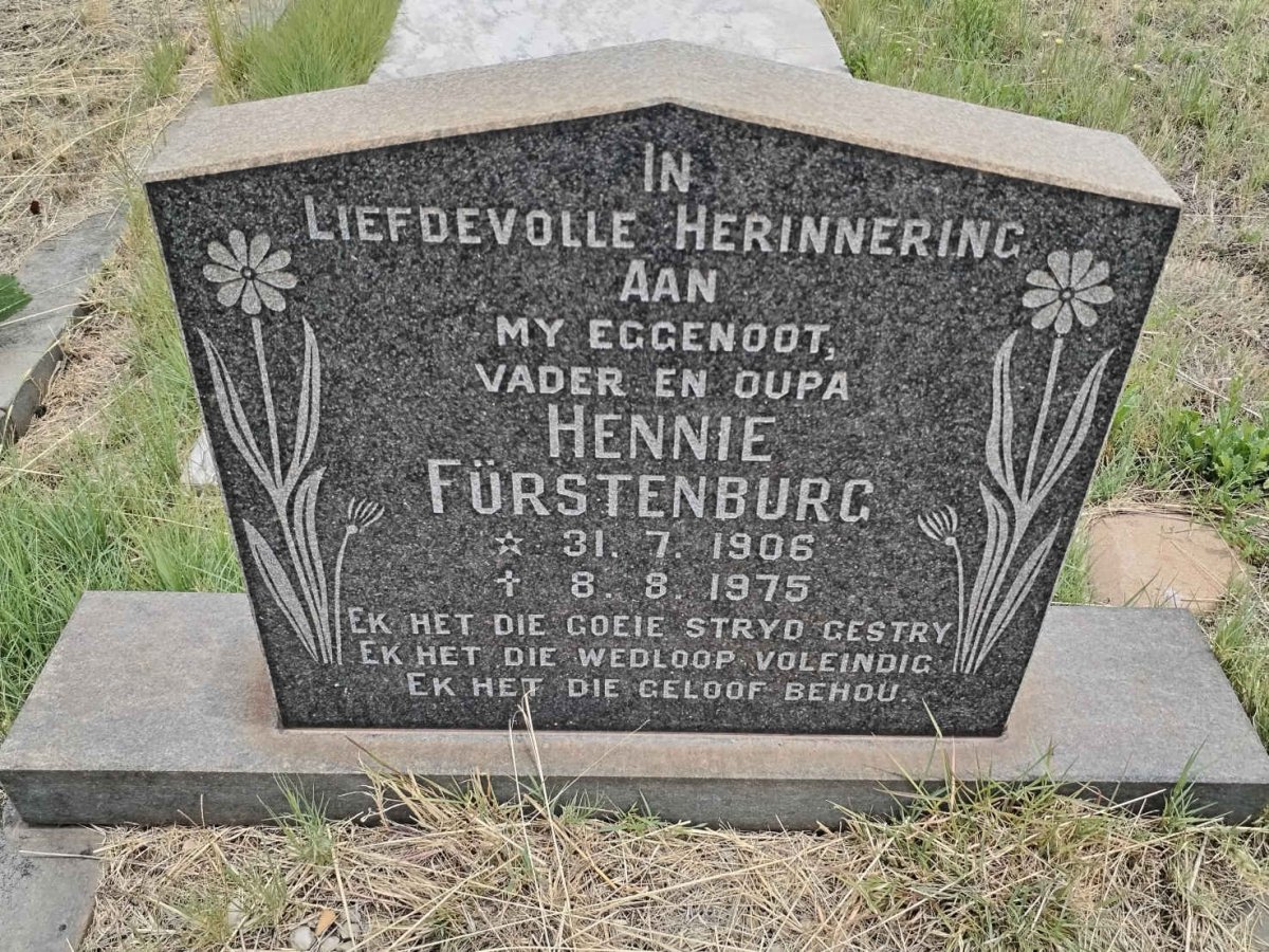 FURSTENBURG Hennie 1906-1975