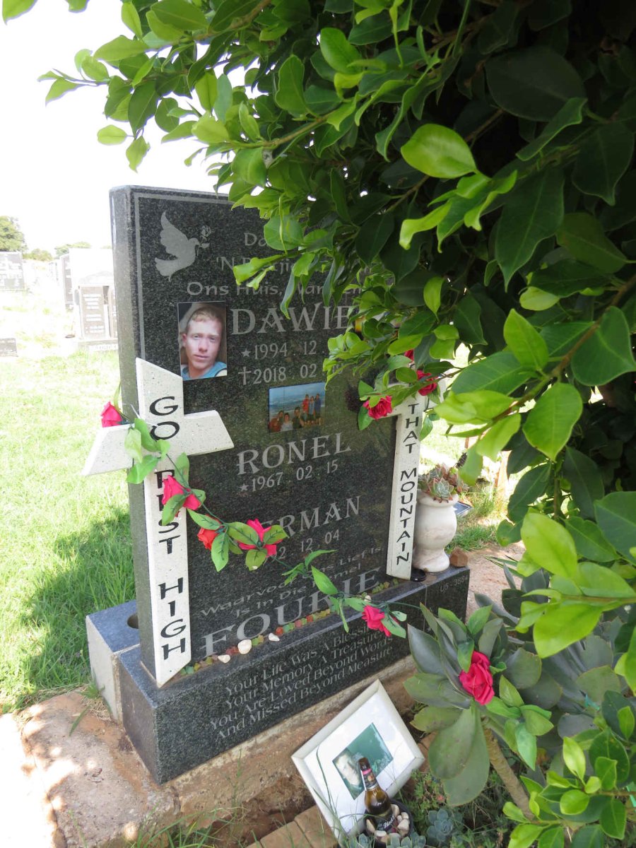FOURIE Ronel 1967- :: FOURIE Herman 1992- :: FOURIE Dawie 1994-2018 _1
