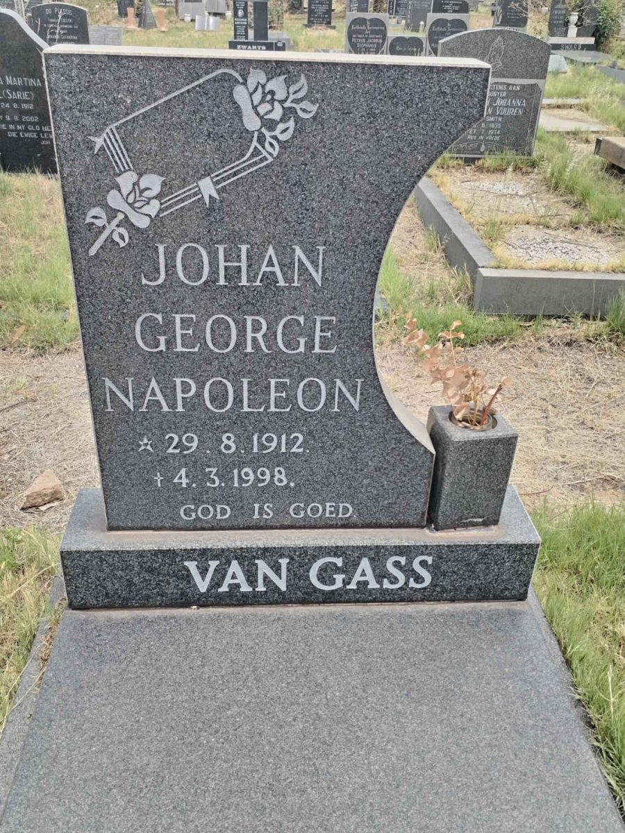 GASS Johan George Napoleon, van 1912-1998