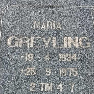 GREYLING Maria 1934-1975