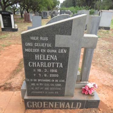 GROENEWALD Helena Charlotta 1916-2000