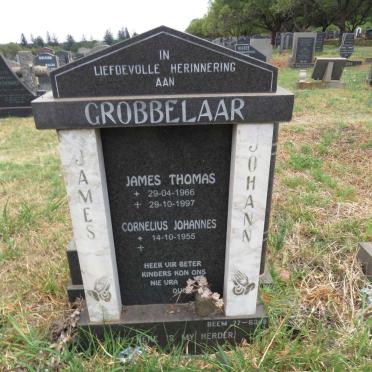 GROBBELAAR Cornelius Johannes 1955-  :: GROBBELAAR James Thomas 1966-1997