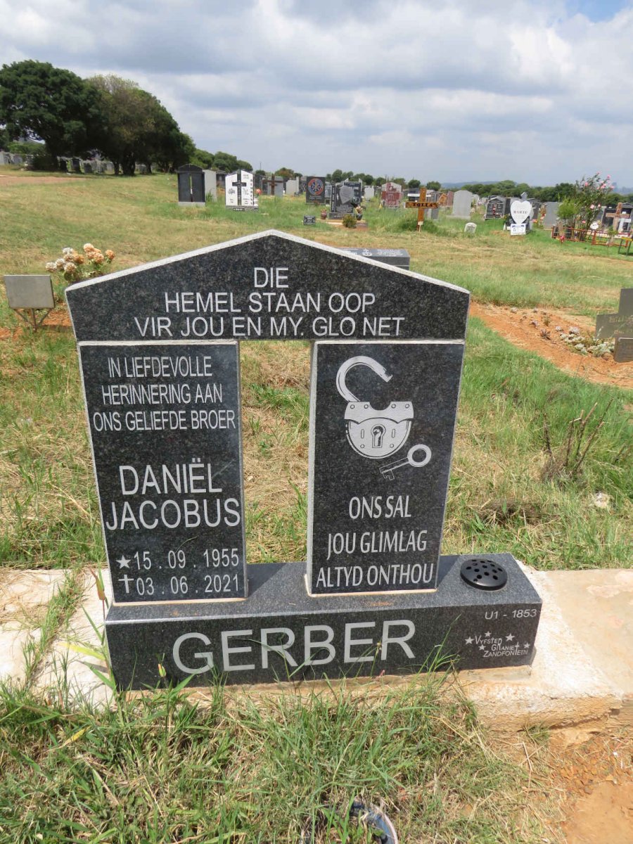 GERBER Daniel Jacobus 1955-2021