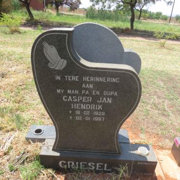 GRIESEL Casper Jan Hendrik 1928-1997