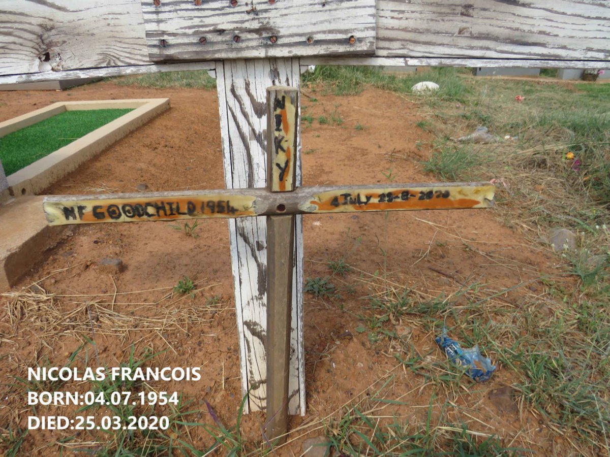 GOODCHILD Nicolas Francois 1954-2020