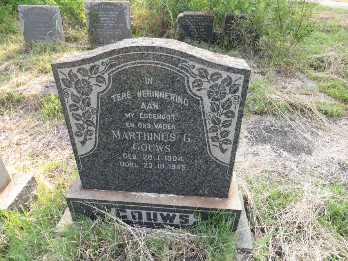 GOUWS Marthinus G. 1904-1965