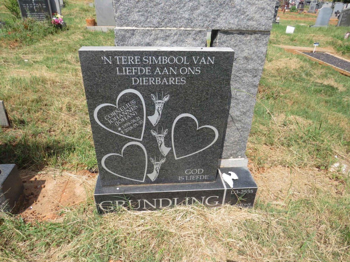 GRUNDLING Cornelius Johannes 1959-2018
