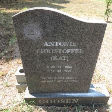 GOOSEN Antonie Christoffel 1960-1997