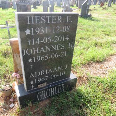 GROBLER Hester E. 1931-2014 :: GROBLER Johannes H. 1965- :: GROBLER Adriaan J. 1967-