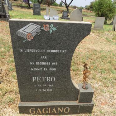 GAGIANO Petro 1946-1998