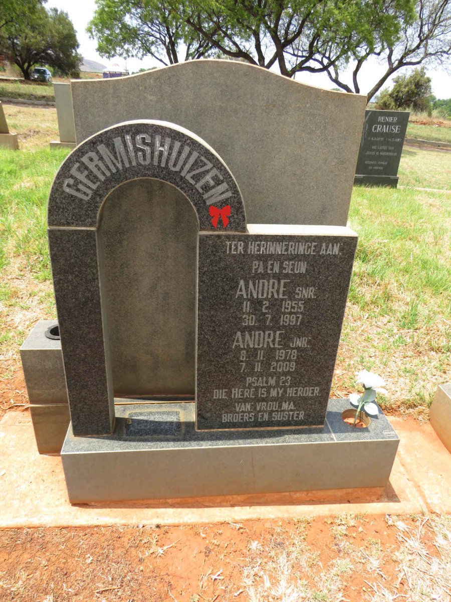 GERMISHUIZEN Andre 1955-1997 :: GERMISHUIZEN Andre 1978-2009