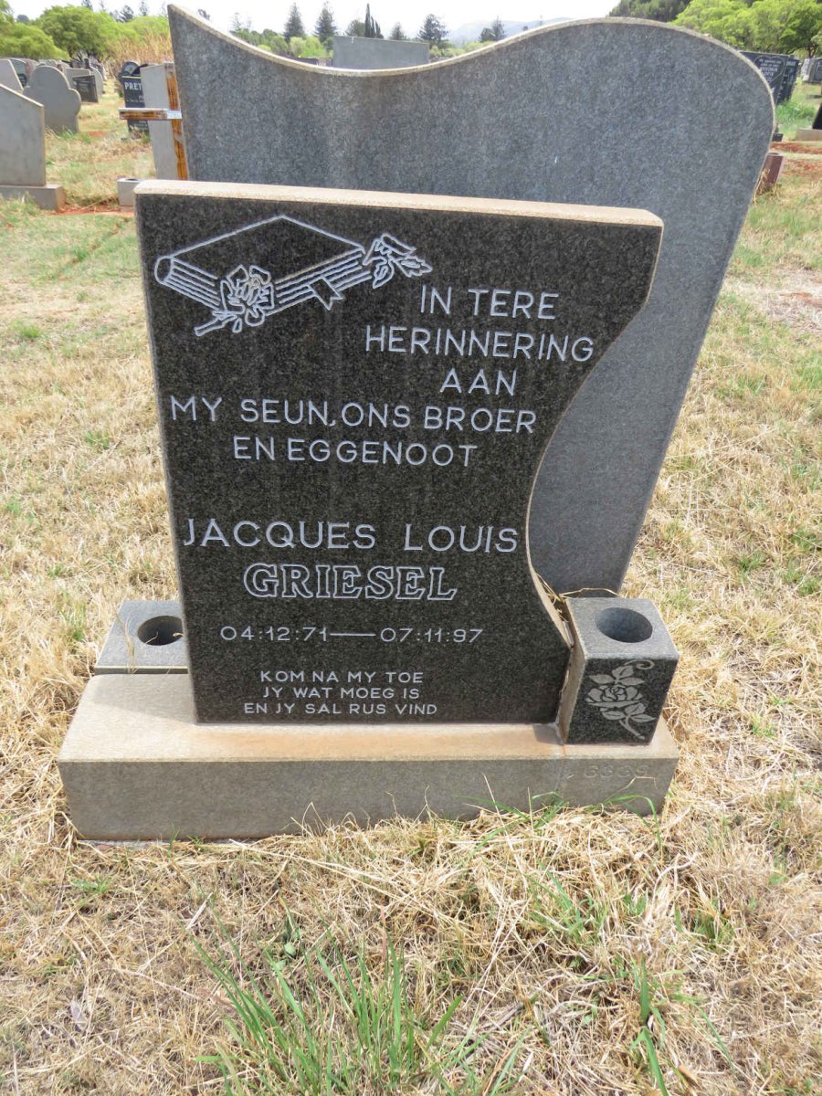 GRIESEL Jacques Louis 1971-1997