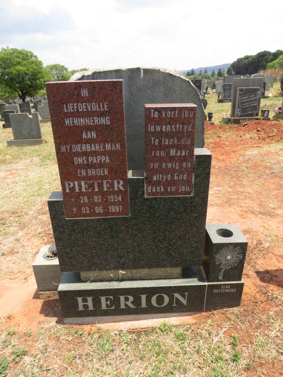 HERION Pieter 1954-1997