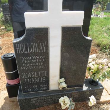 HOLLOWAY Jeanette Francis 1944-2019