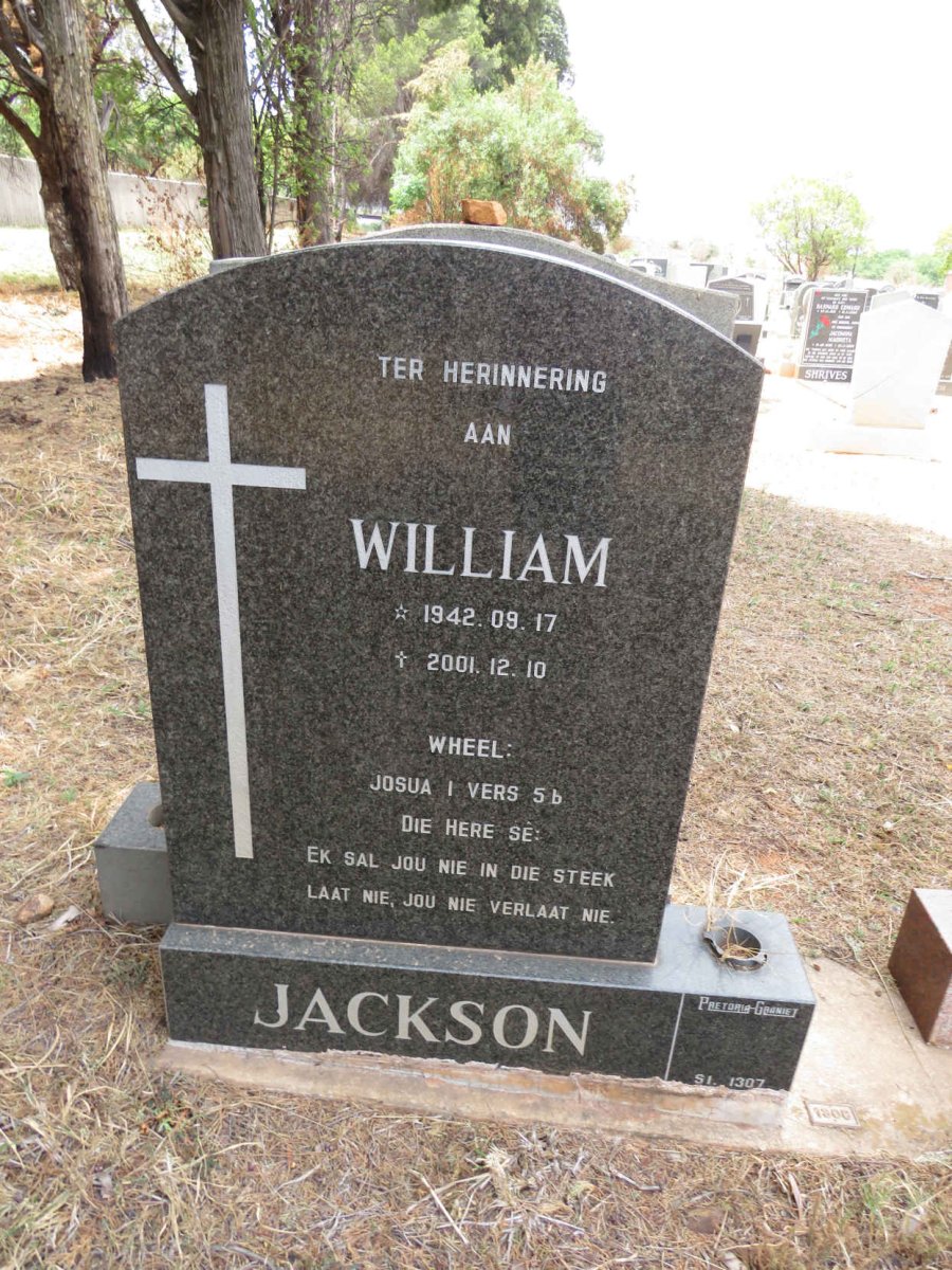 JACKSON William 1942-2001