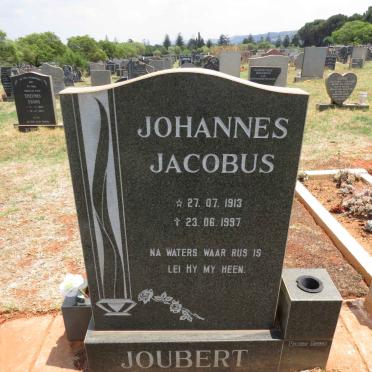 JOUBERT Johannes Jacobus 1913-1997