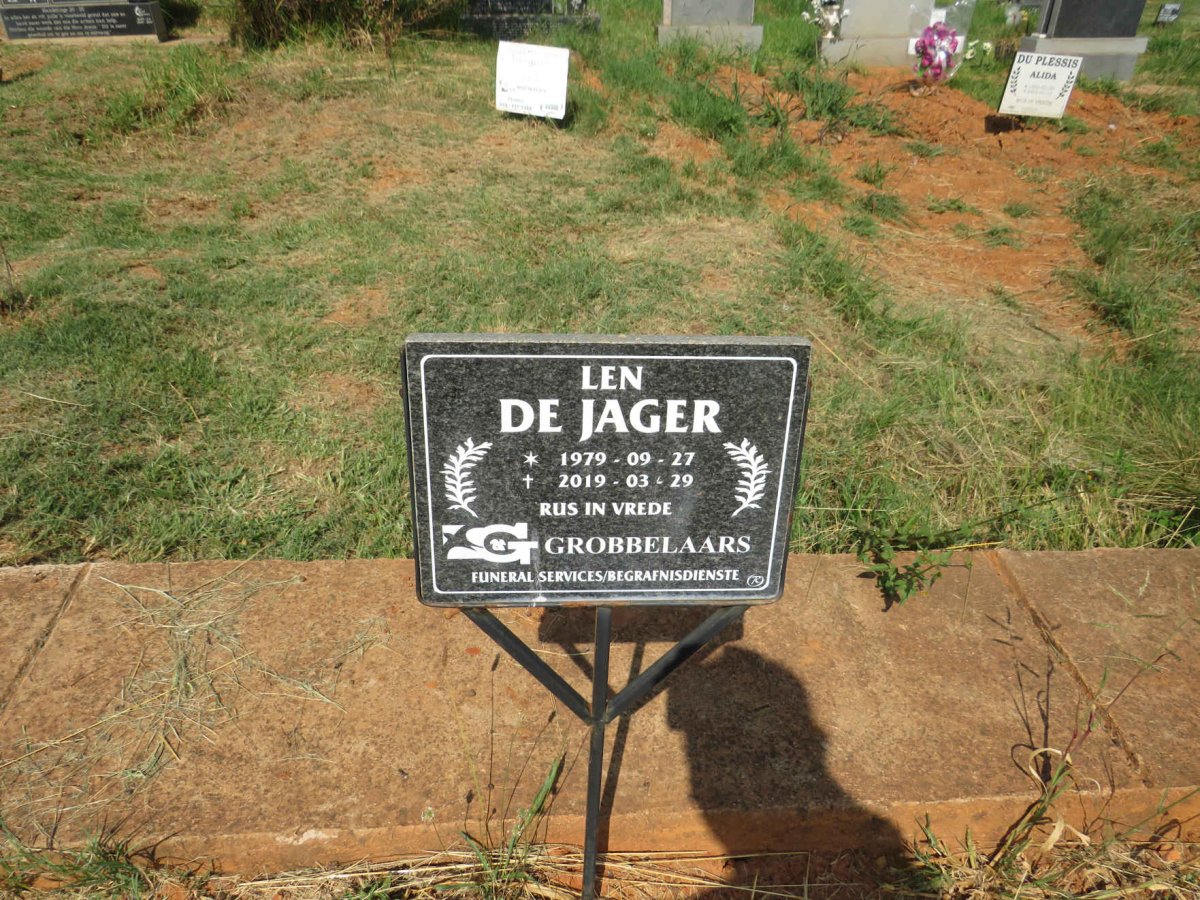 JAGER Len, de 1979-2019