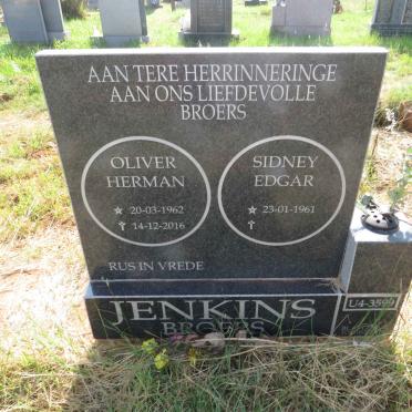JENKINS Sidney Edgar 1961- :: JENKINS Oliver Herman 1962-2016