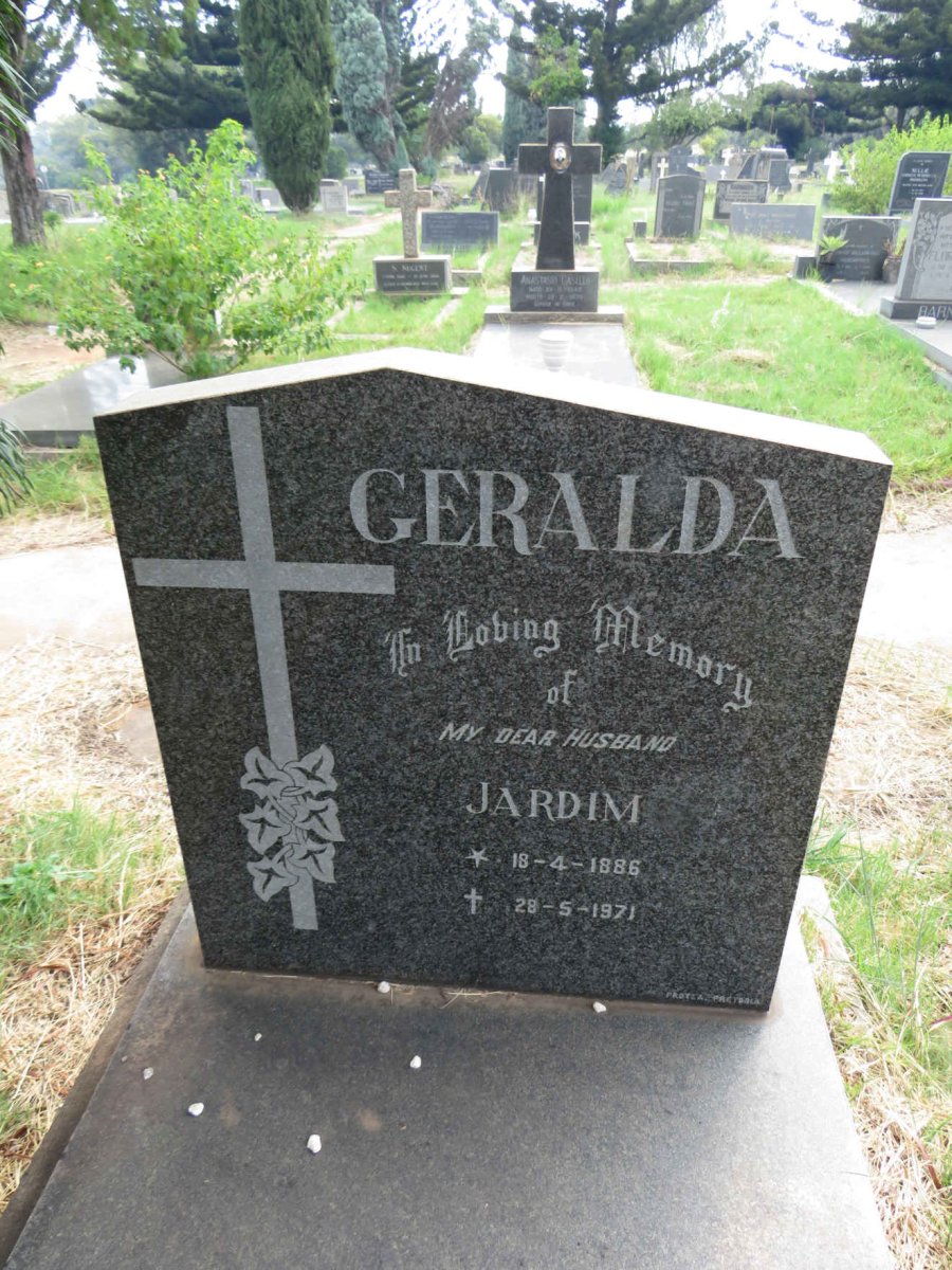 JARDIM Geralda 1886-1971