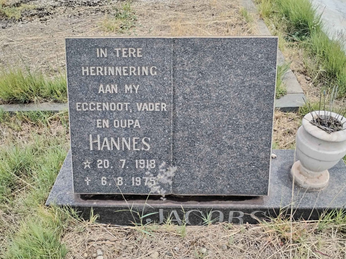 JACOBS Hannes 1918-1975