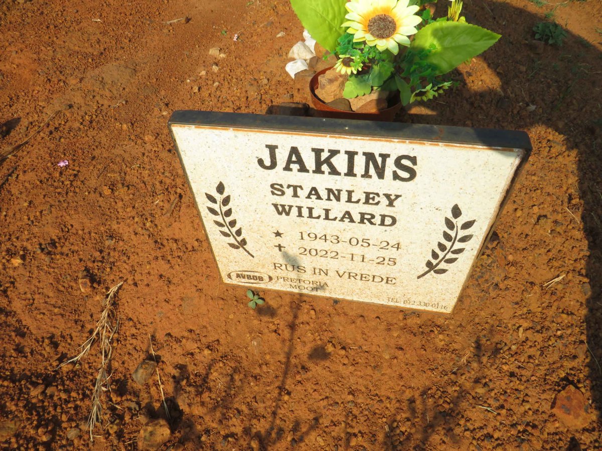 JAKINS Stanley Willard 1943-2022