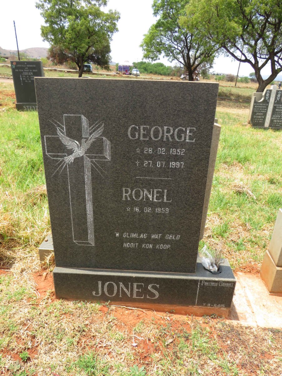 JONES George 1952-1997 & Ronel 1959- 