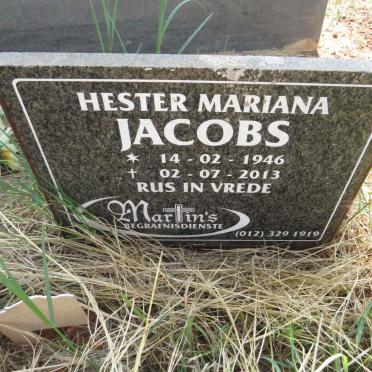 JACOBS Hester Mariana 1946-2013