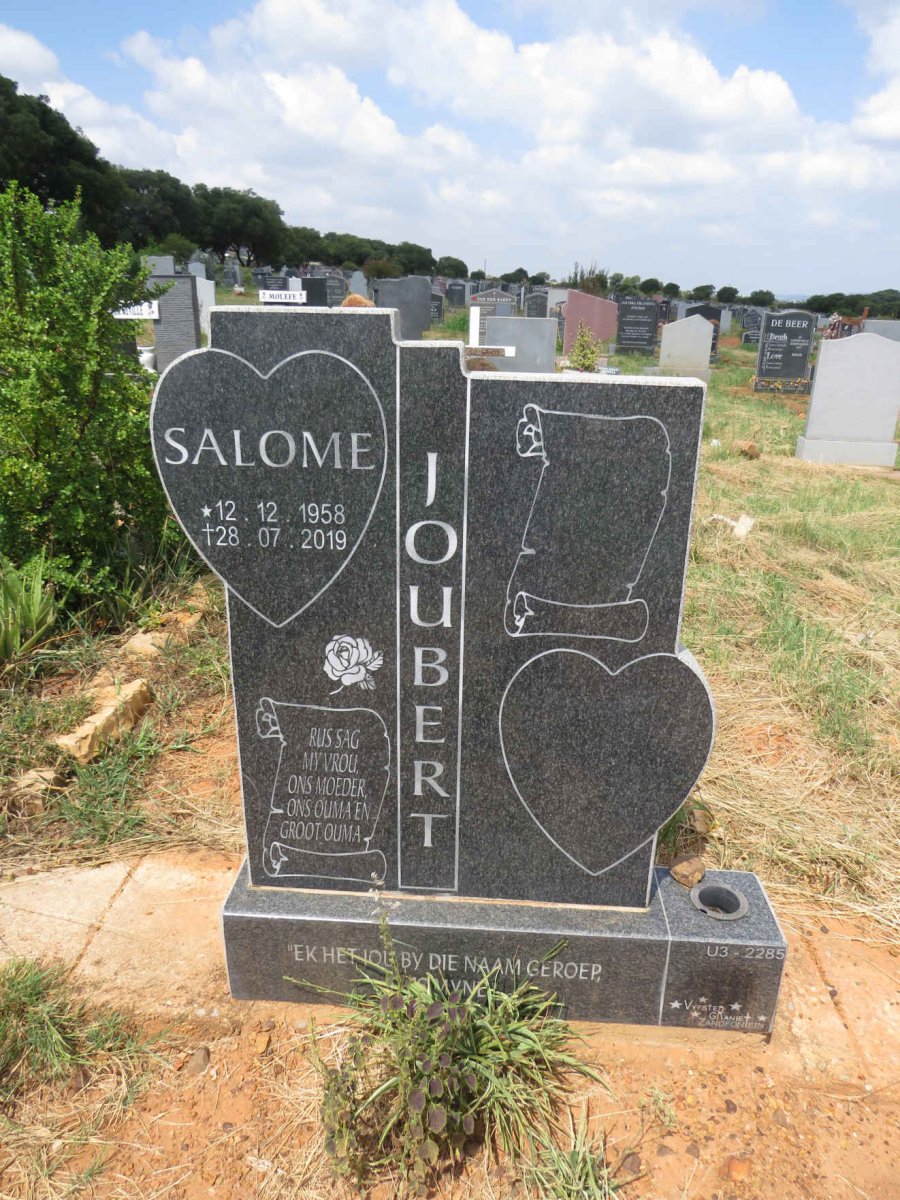 JOUBERT Salome 1958-2019