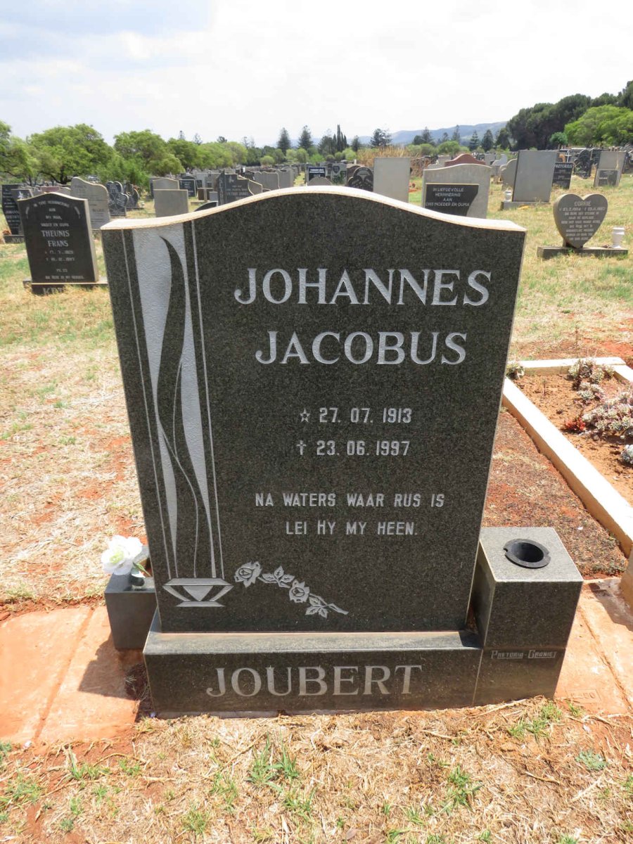 JOUBERT Johannes Jacobus 1913-1997