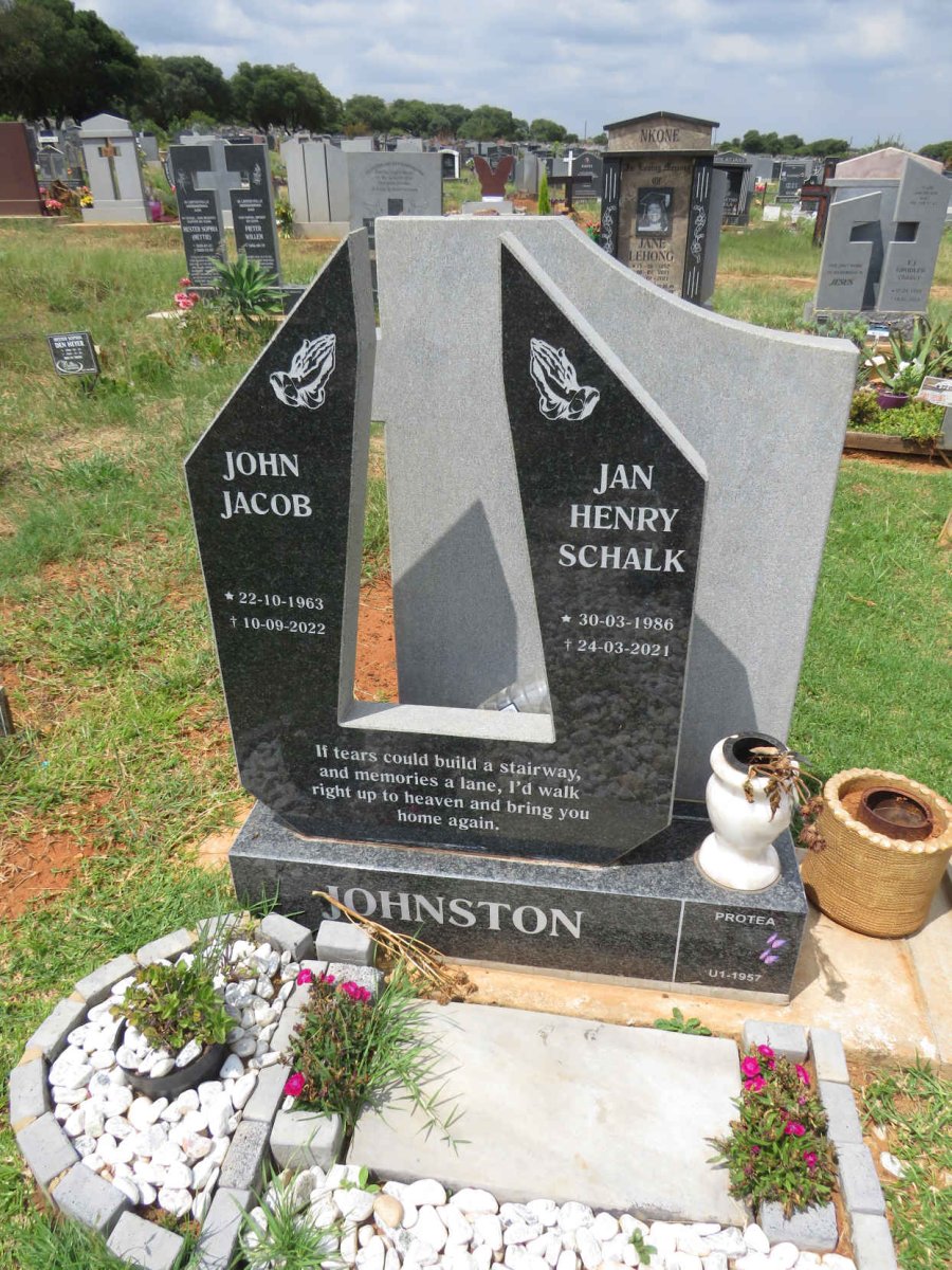 JOHNSTON John Jacob 1963-2022 :: JOHNSTON Jan Henry Schalk 1986-2021