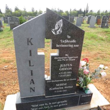 KILIAN Justus Gideon 1953-2021 & Catharina Aletta 1952- 