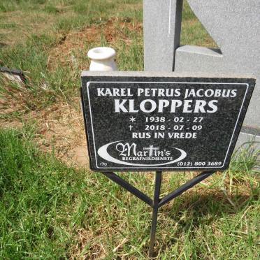 KLOPPERS Karel Petrus Jacobus 1938-2018 