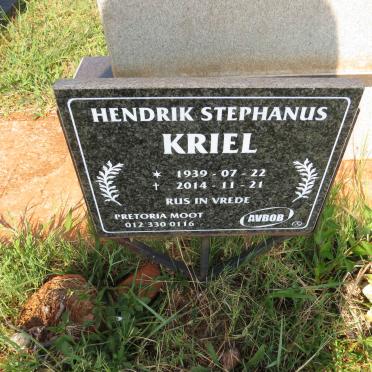 KRIEL Hendrik Stephanus 1939-2014