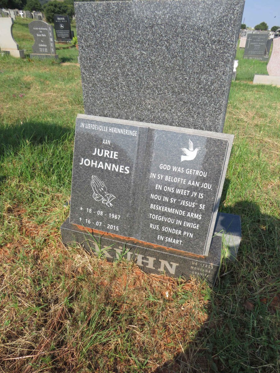 KUHN Jurie Johannes 1967-2015