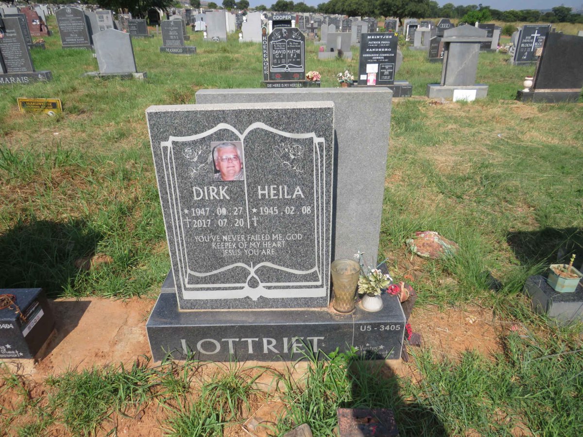LOTTRIET Dirk 1947-2017 & Heila 1945-  