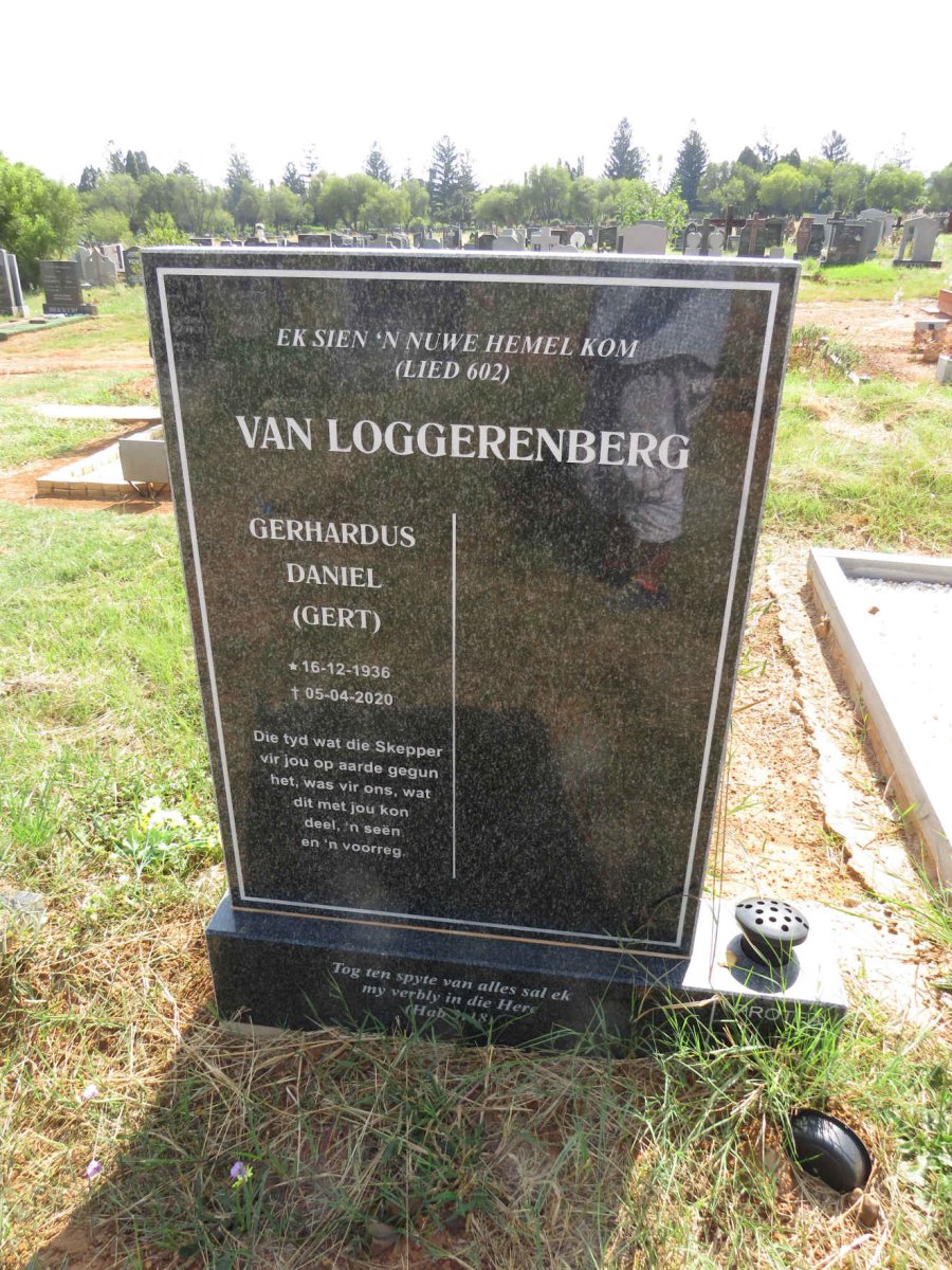 LOGGERENBERG Gerhardus Daniel, van 1936-2020