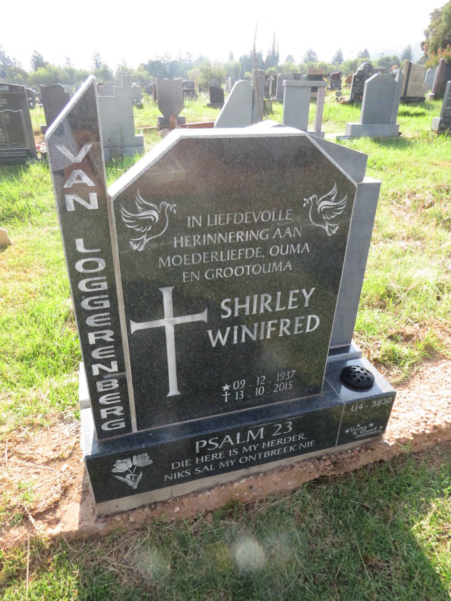 LOGGERENBERG Shirley Winifred, van 1937-2015
