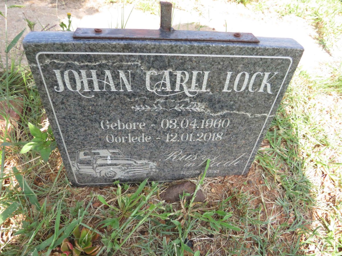 LOCK Johan Carel 1960-2018