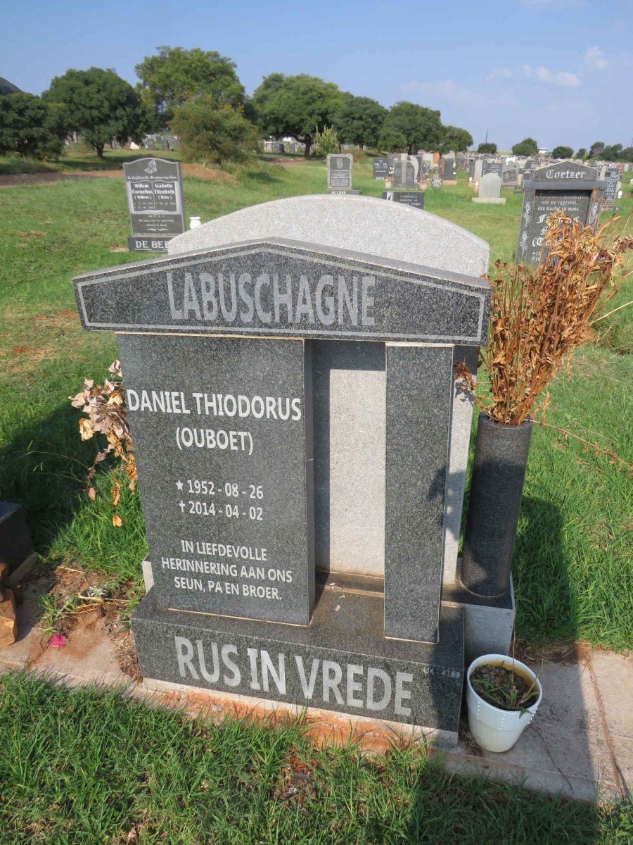 LABUSCHAGNE Daniel Thiodorus 1952-2014