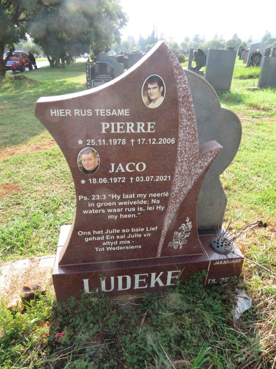 LUDEKE Jaco 1972-2021 :: LUDEKE Pierre 1978-2006