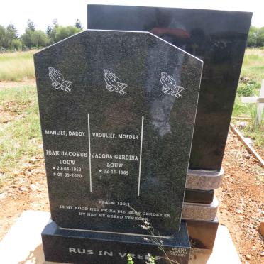 LOUW Isak Jacobus 1952-2020 & Jacoba Gerdina 1969- 