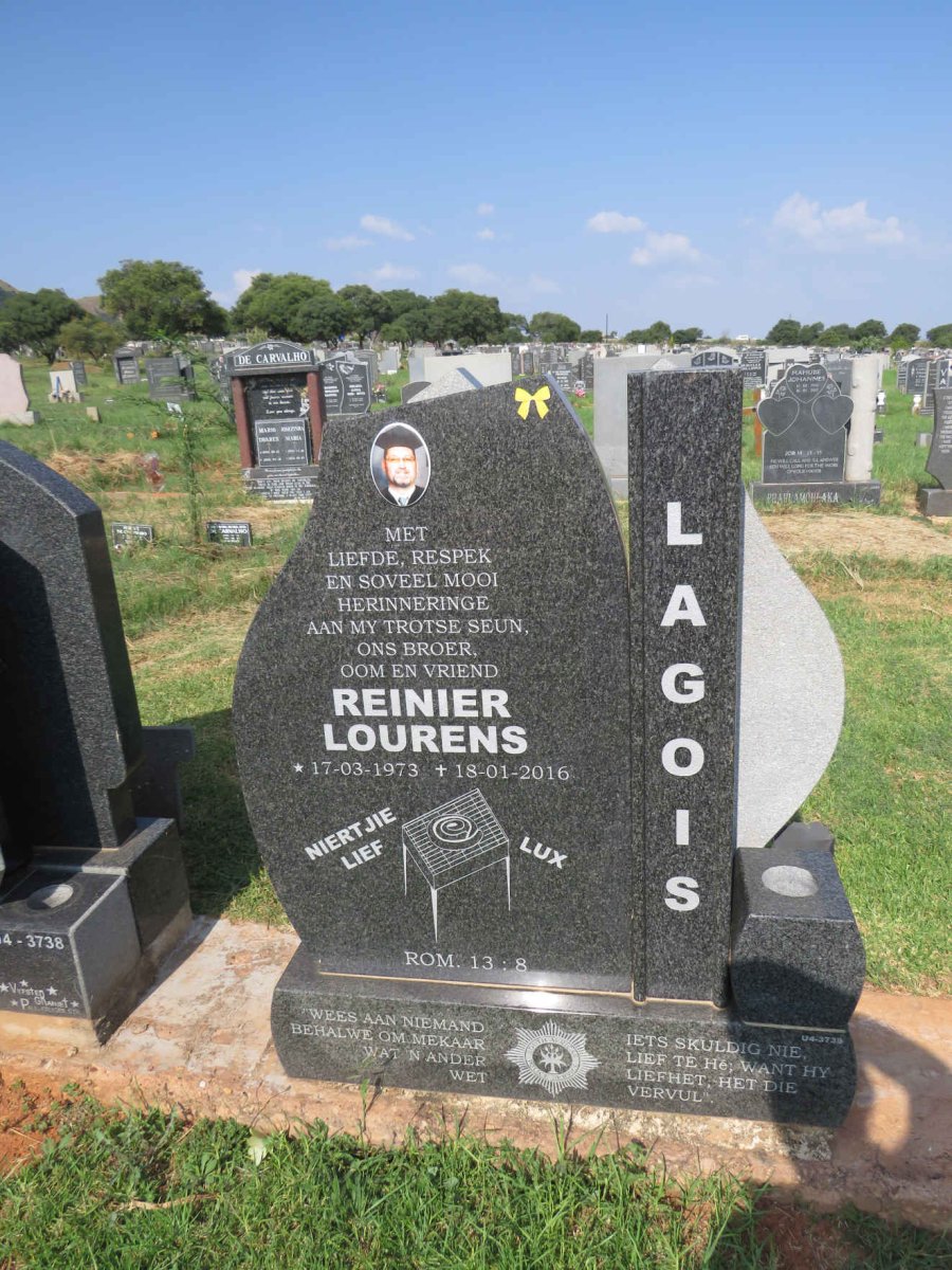 LAGOIS Reinier Lourens 1973-2016