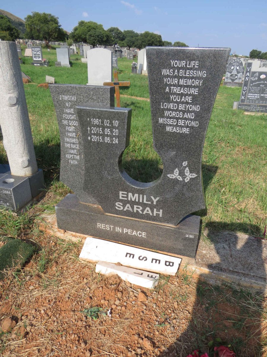 LEBESE Emily Sarah 1961-2015