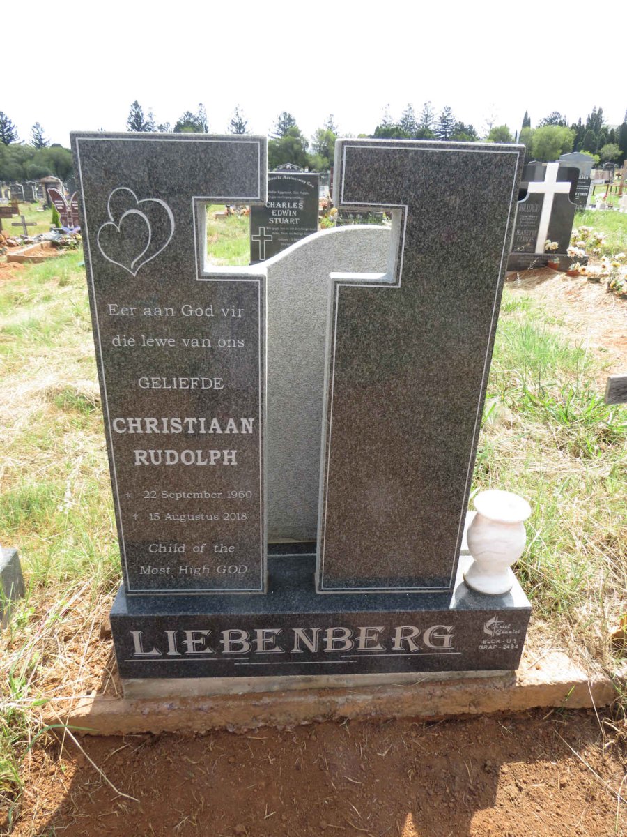 LIEBENBERG Christiaan Rudolph 1960-2018