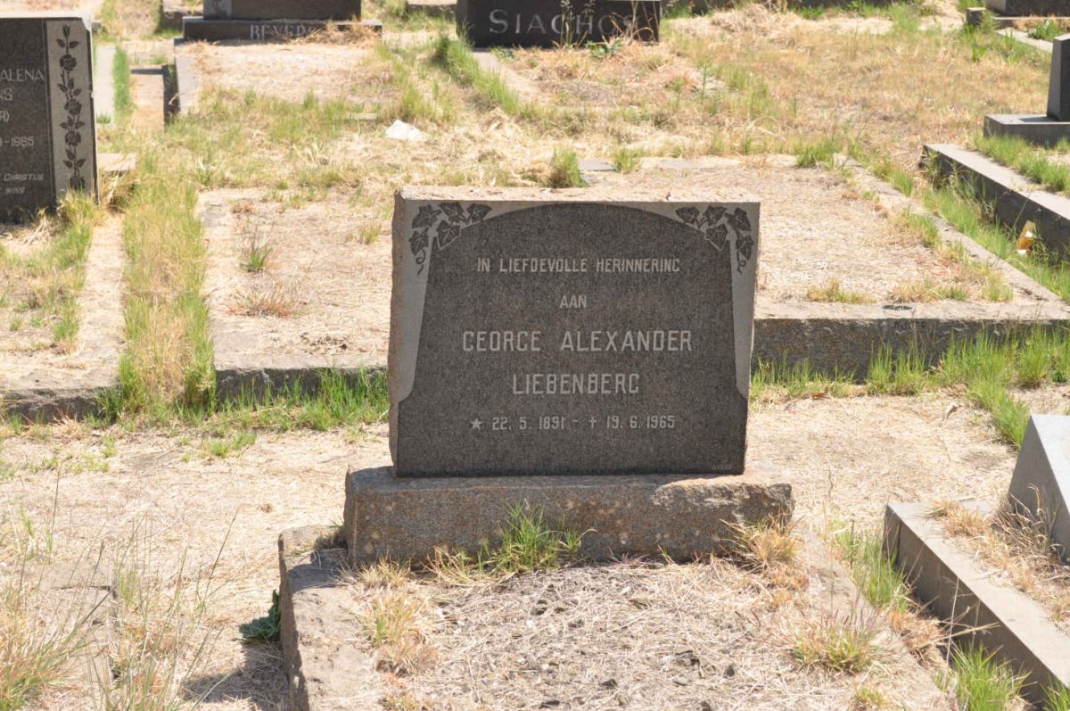 LIEBENBERG George Alexander 1891-1965
